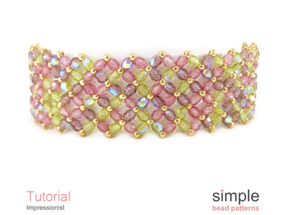 Impressionist Bracelet Beading Pattern