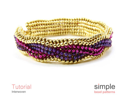 Interwoven Bracelet Beading Pattern