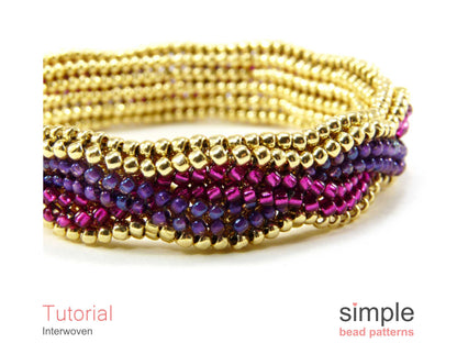 Interwoven Bracelet Beading Pattern