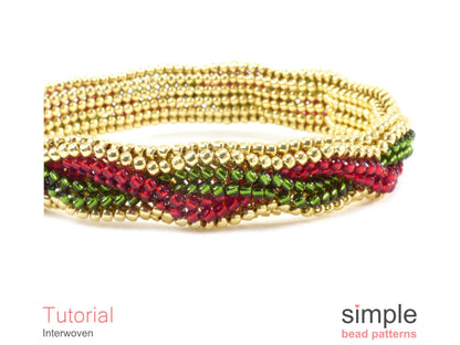 Interwoven Bracelet Beading Pattern