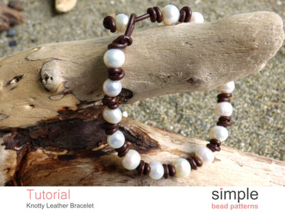 Knotty Leather Bracelet Tutorial