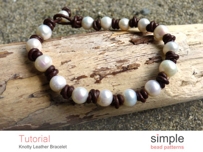 Knotty Leather Bracelet Tutorial