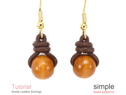 Knotty Leather Earrings Tutorial