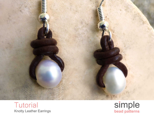Knotty Leather Earrings Tutorial