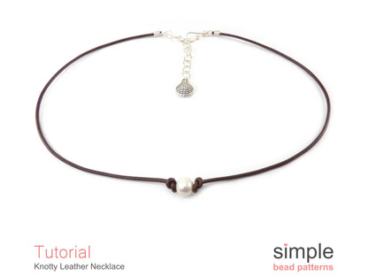 Knotty Leather Necklace Tutorial