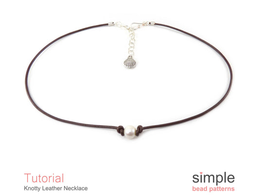 Knotty Leather Necklace Tutorial