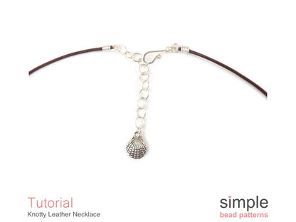 Knotty Leather Necklace Tutorial