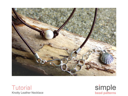 Knotty Leather Necklace Tutorial