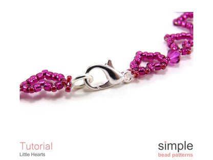 Little Heart Bracelet Beading Pattern