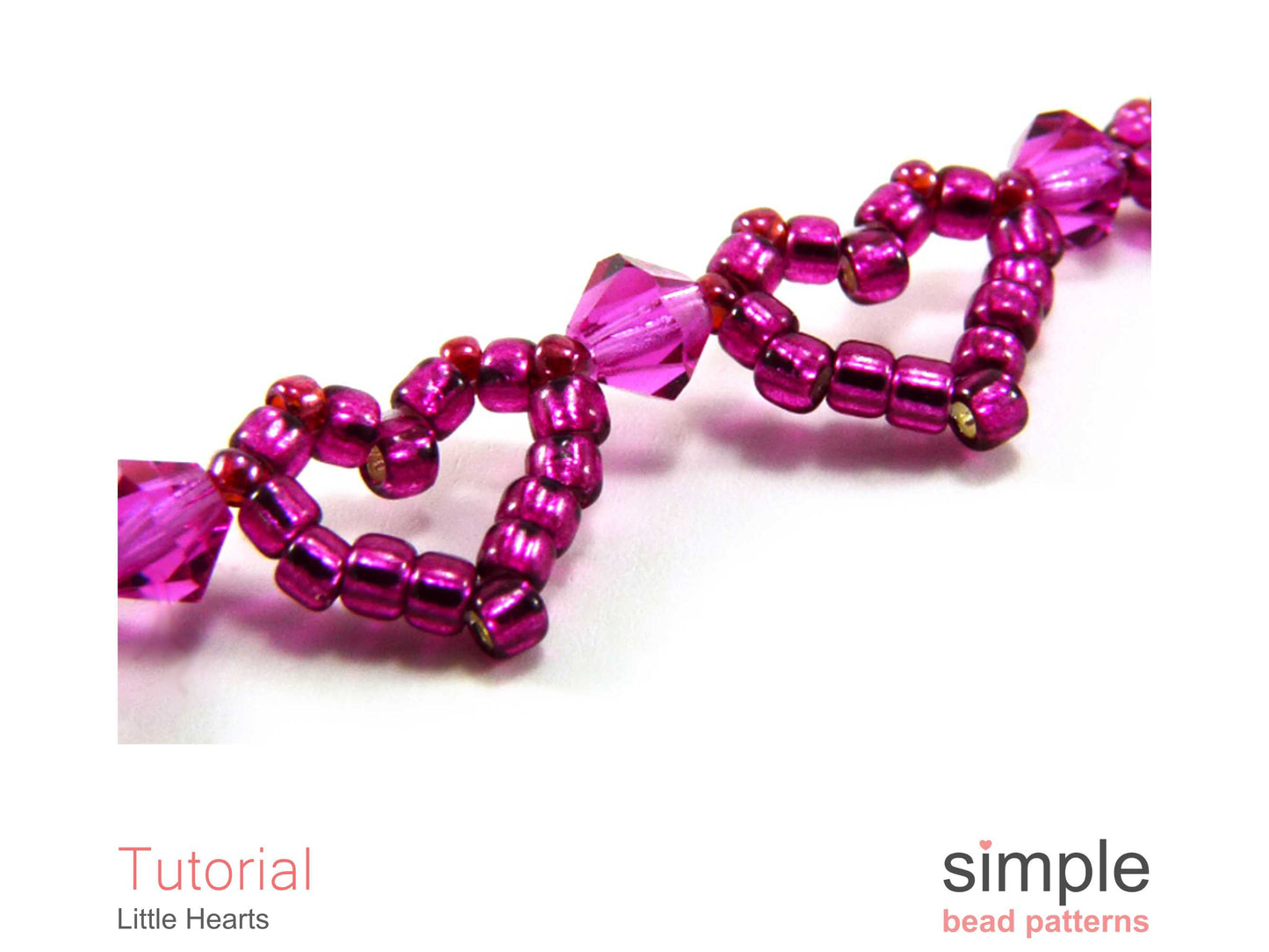 Little Heart Bracelet Beading Pattern