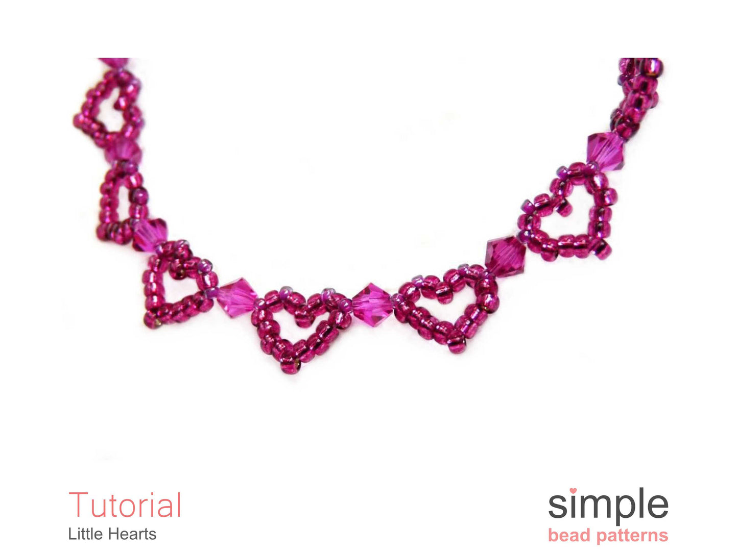 Little Heart Bracelet Beading Pattern