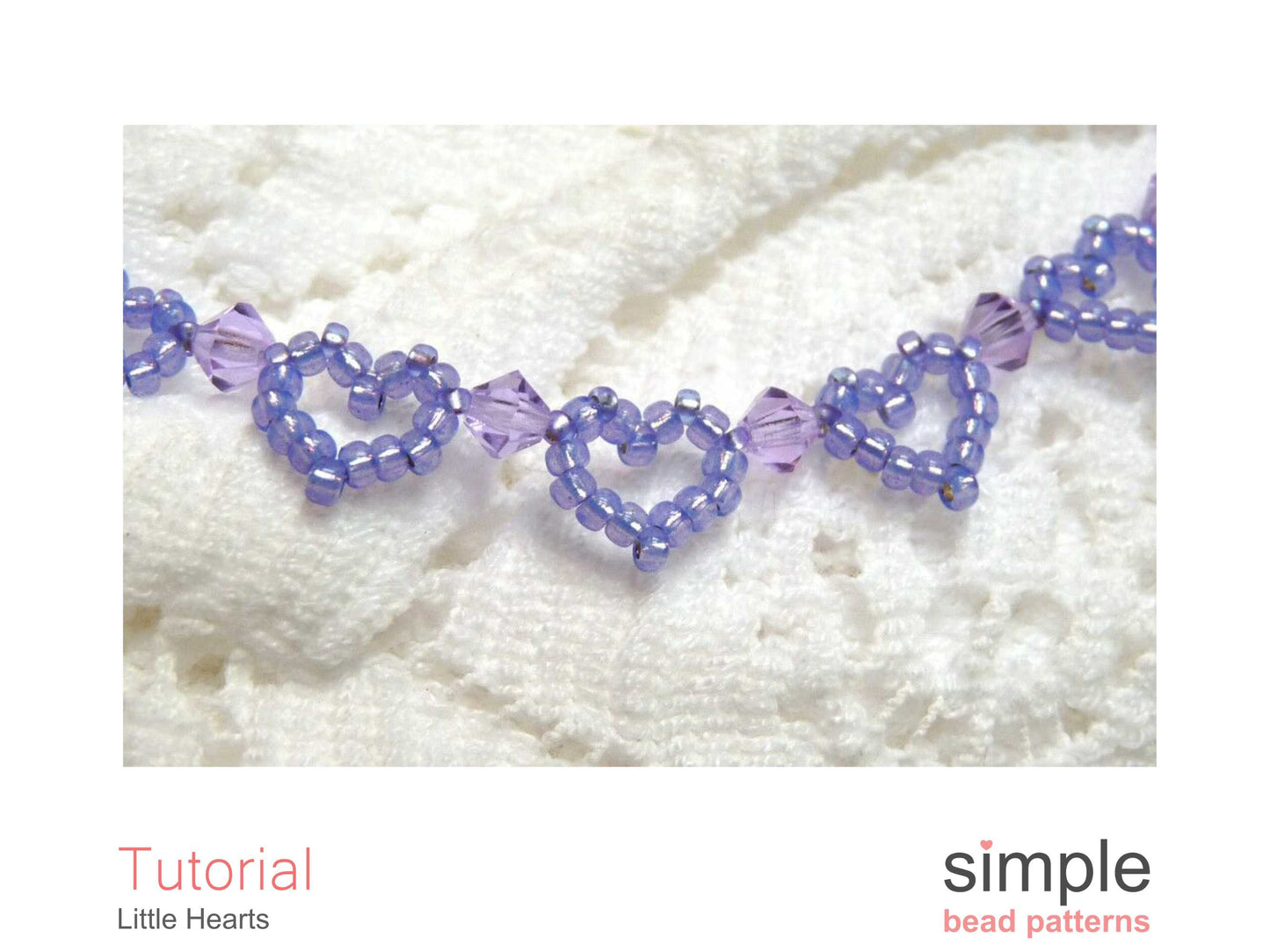 Little Heart Bracelet Beading Pattern