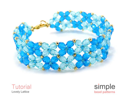 Lovely Lattice Bracelet Beading Pattern