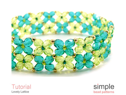 Lovely Lattice Bracelet Beading Pattern