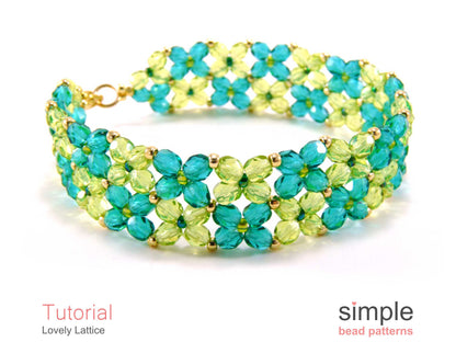 Lovely Lattice Bracelet Beading Pattern