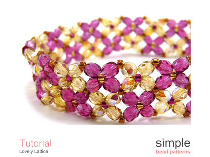 Lovely Lattice Bracelet Beading Pattern
