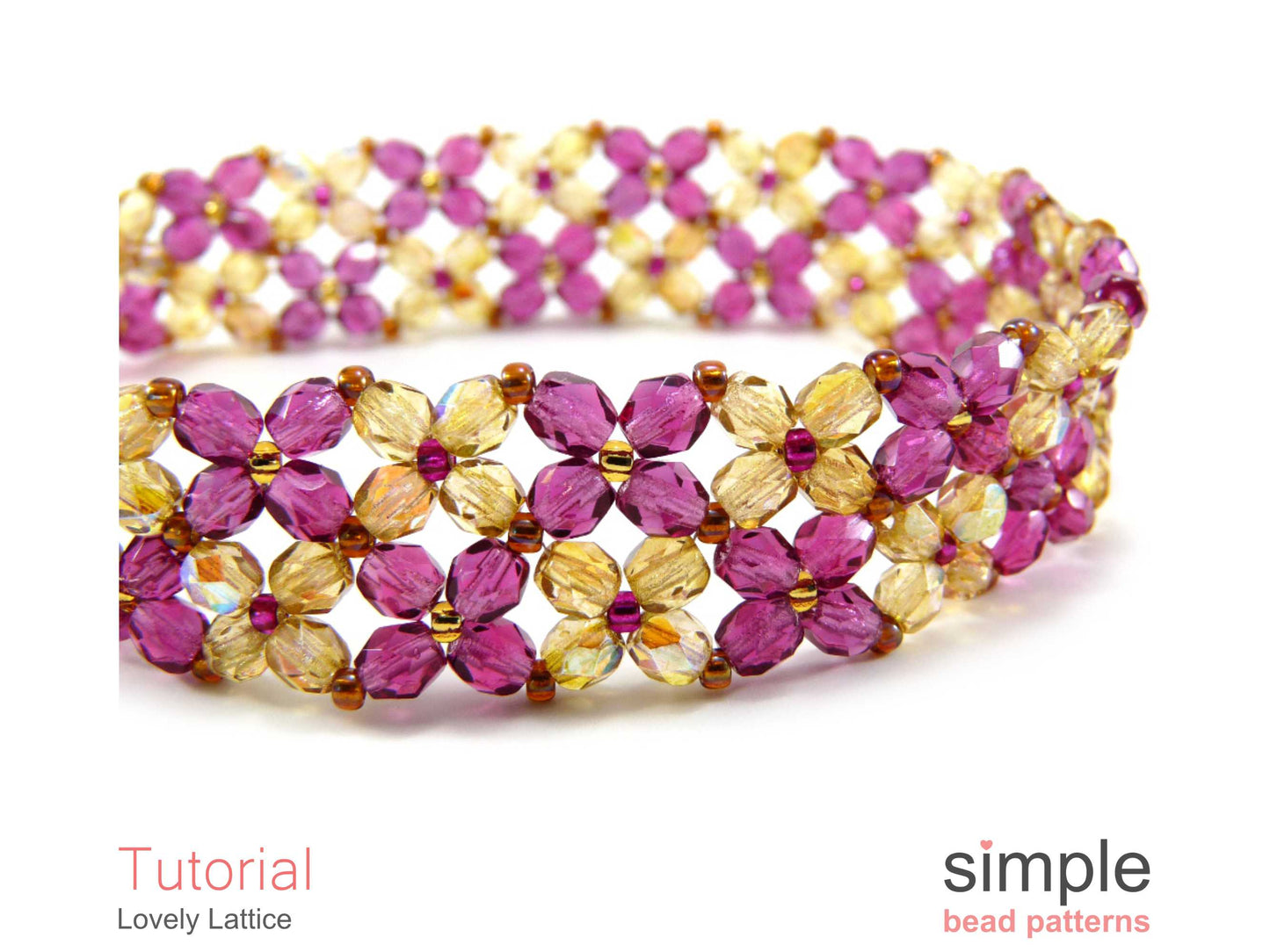 Lovely Lattice Bracelet Beading Pattern