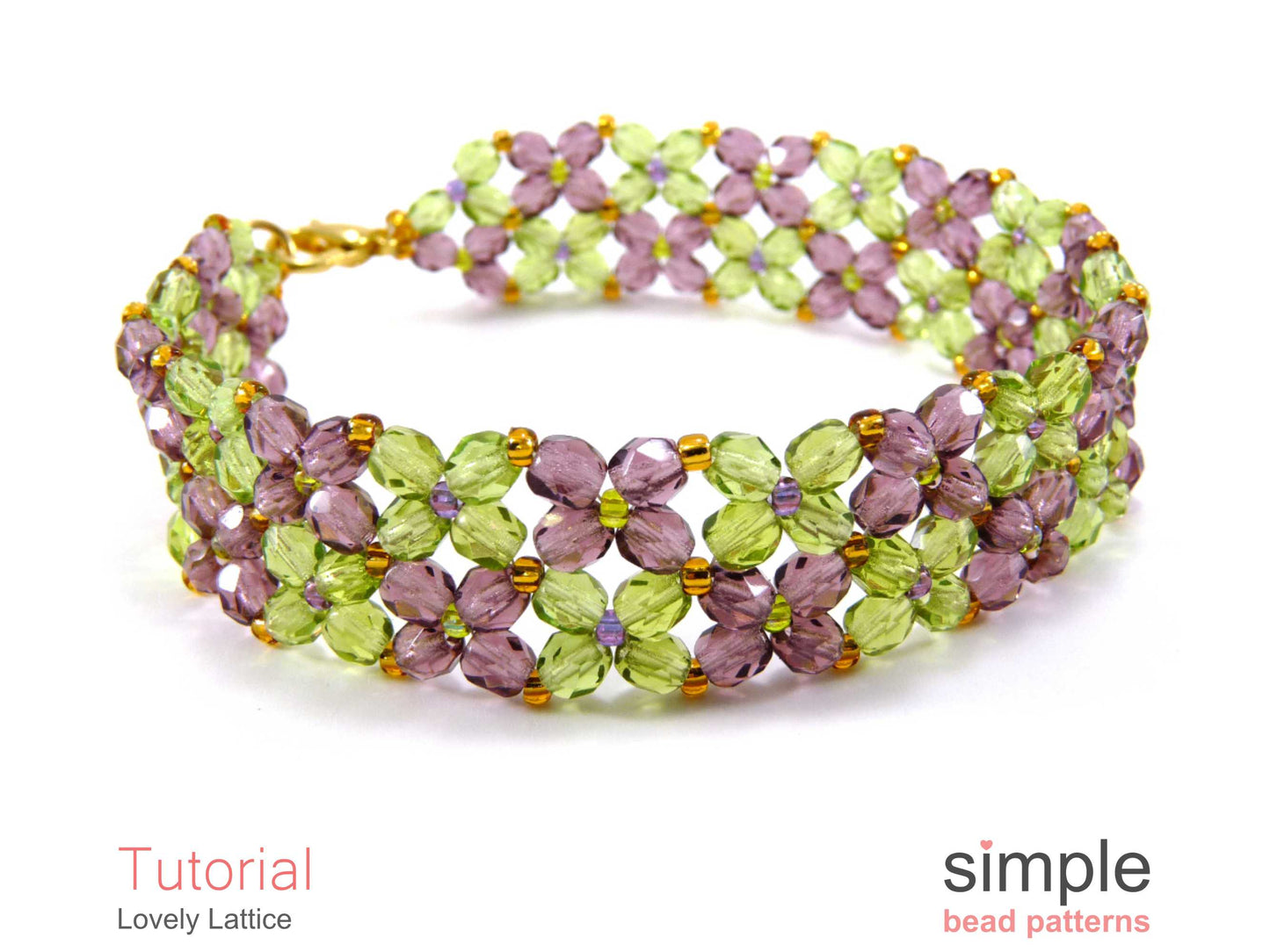 Lovely Lattice Bracelet Beading Pattern