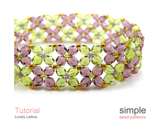 Lovely Lattice Bracelet Beading Pattern