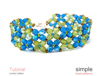 Lovely Lattice Bracelet Beading Pattern