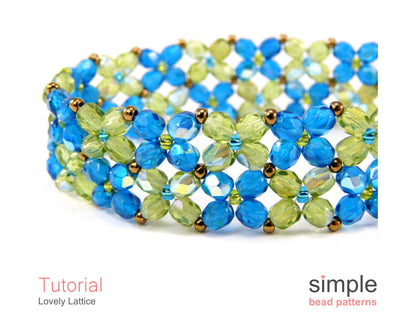 Lovely Lattice Bracelet Beading Pattern