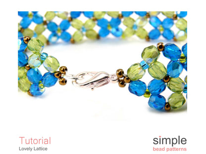 Lovely Lattice Bracelet Beading Pattern
