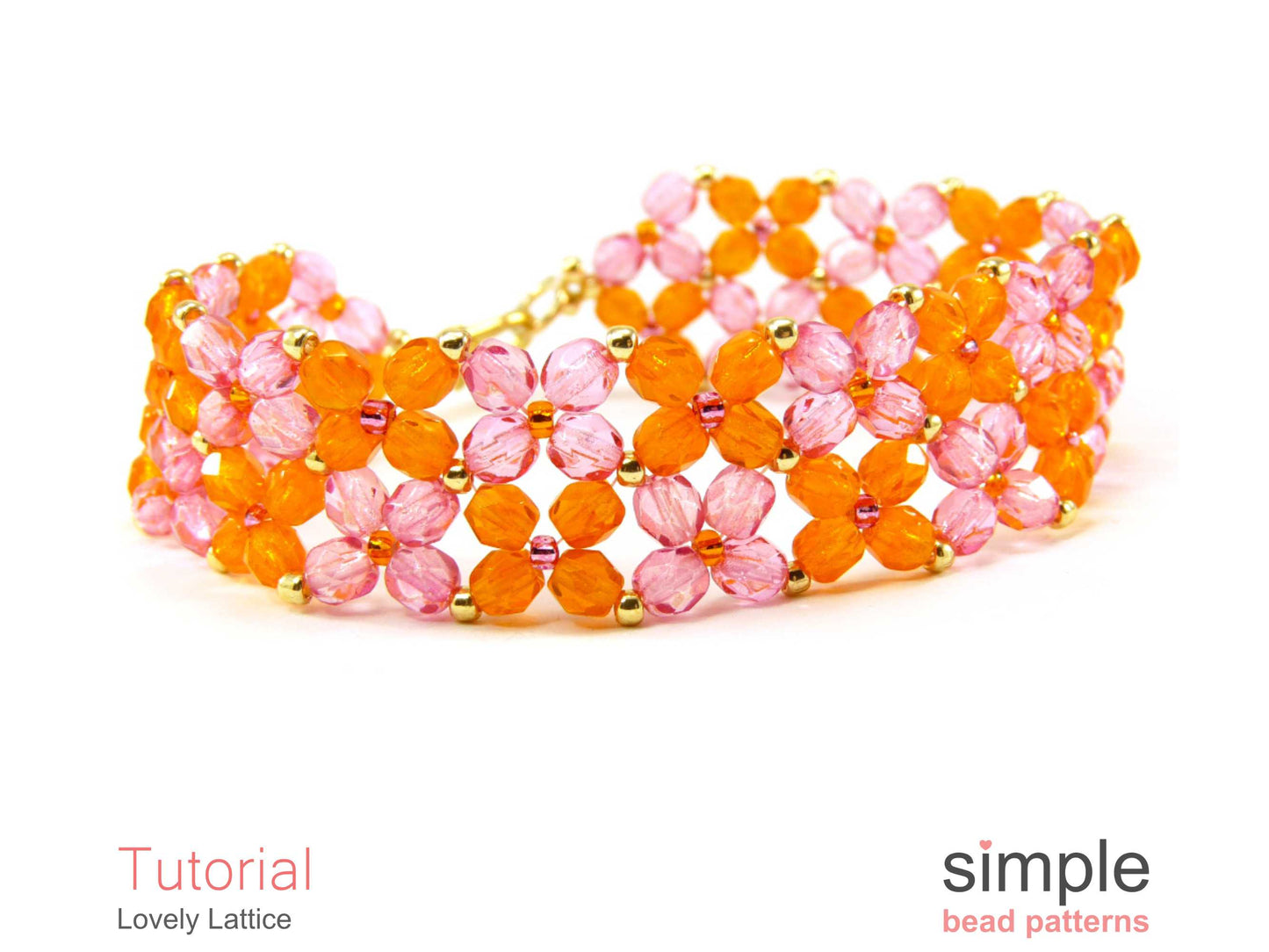 Lovely Lattice Bracelet Beading Pattern
