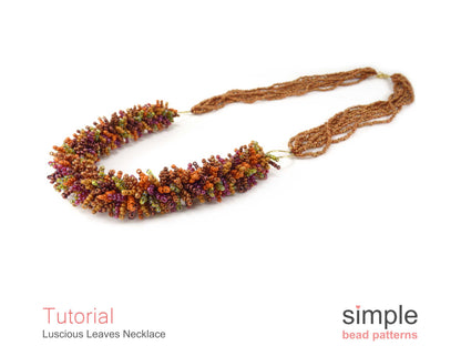 Luscious Leaves Necklace Beading Pattern