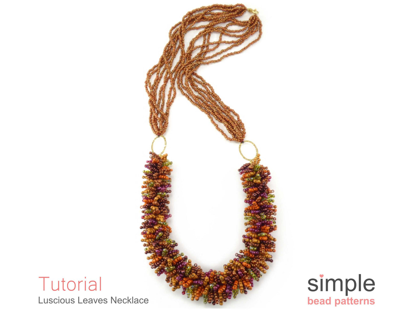 Luscious Leaves Necklace Beading Pattern
