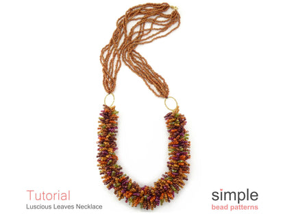 Luscious Leaves Necklace Beading Pattern