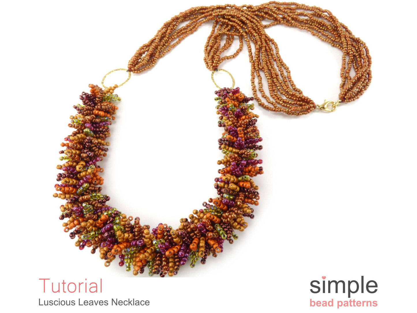 Luscious Leaves Necklace Beading Pattern