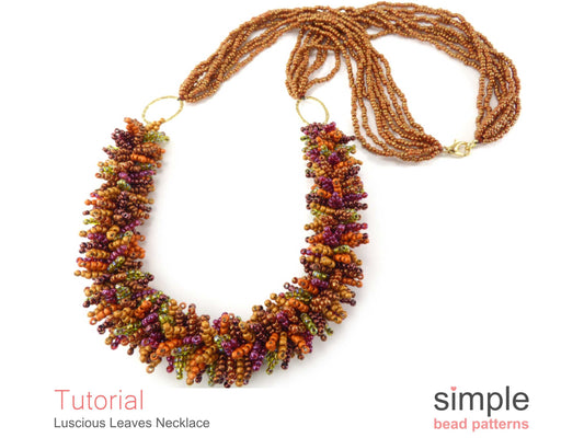Luscious Leaves Necklace Beading Pattern