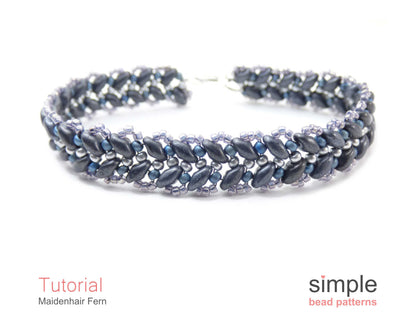 Maidenhair Fern Bracelet Beading Pattern