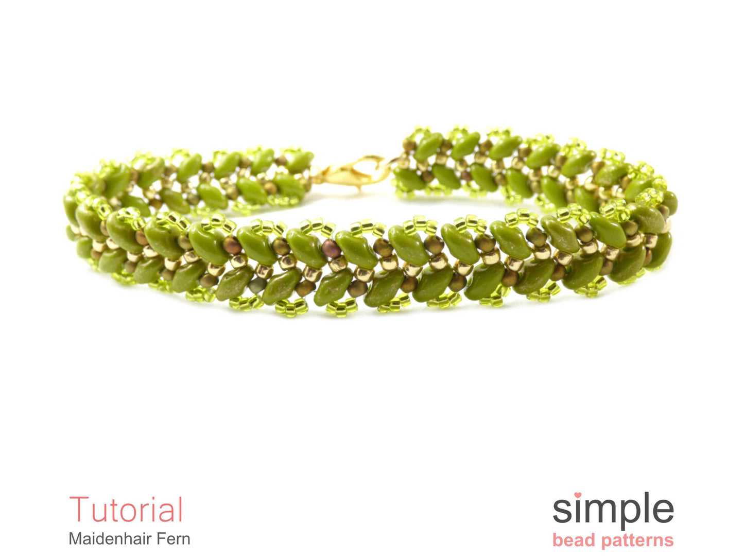 Maidenhair Fern Bracelet Beading Pattern