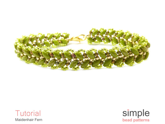 Maidenhair Fern Bracelet Beading Pattern
