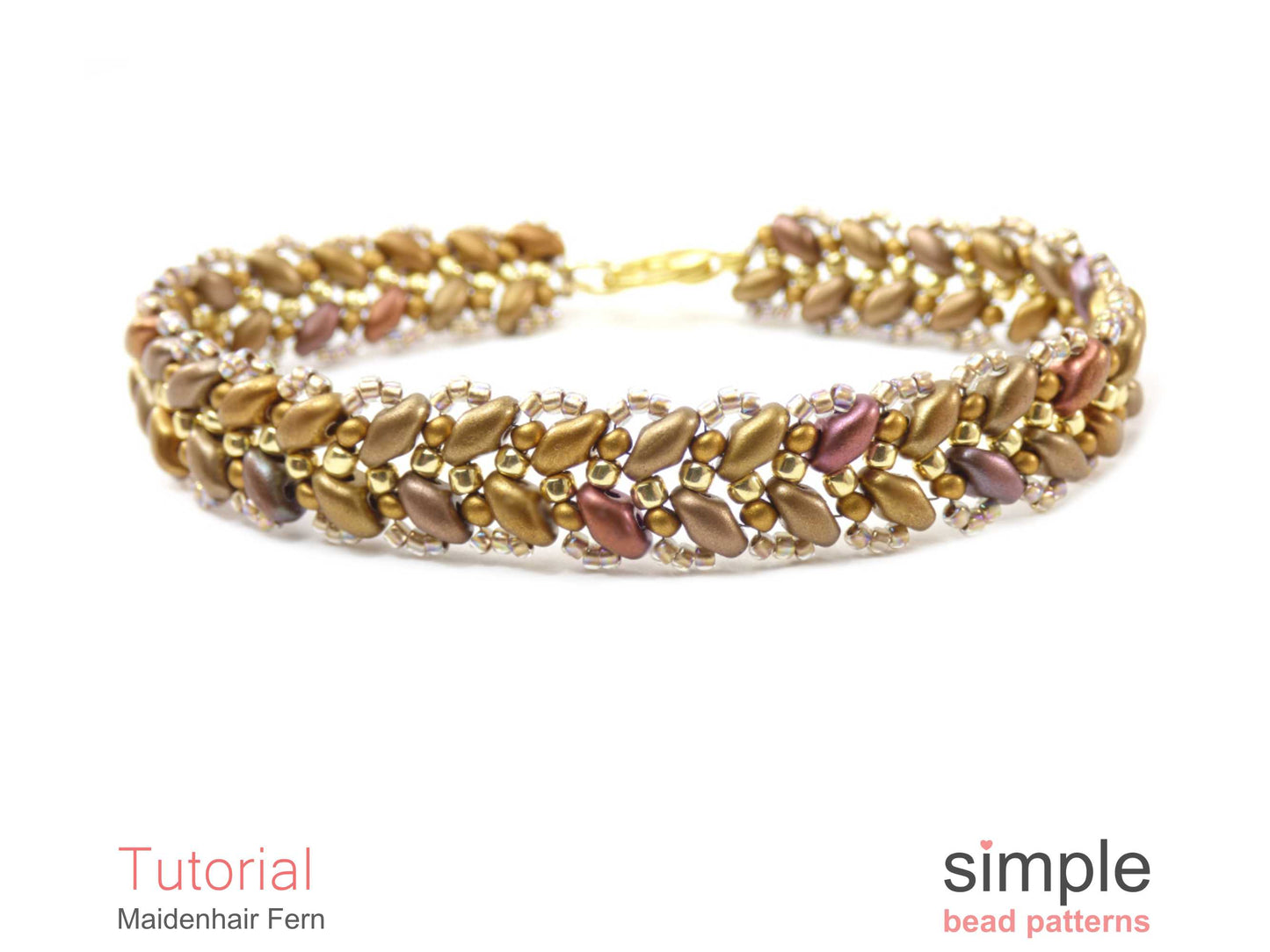 Maidenhair Fern Bracelet Beading Pattern