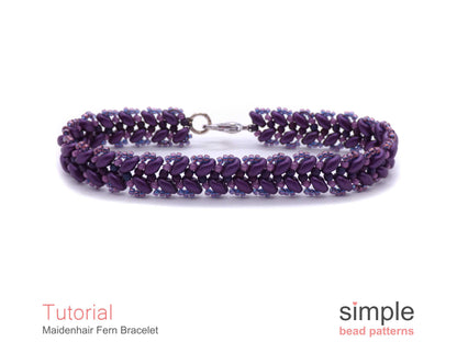 Maidenhair Fern Bracelet Beading Pattern