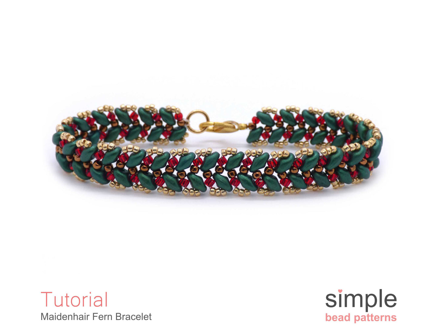 Maidenhair Fern Bracelet Beading Pattern