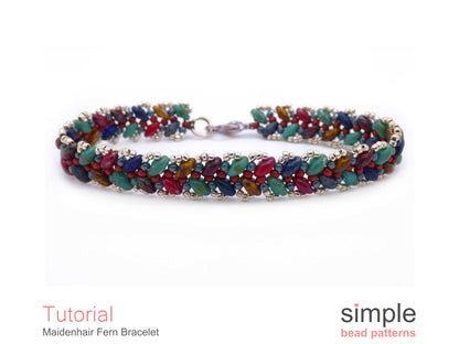 Maidenhair Fern Bracelet Beading Pattern