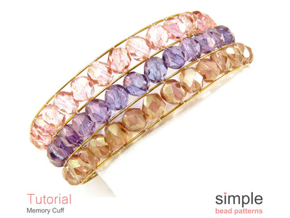 Memory Cuff Bracelet Beading Pattern