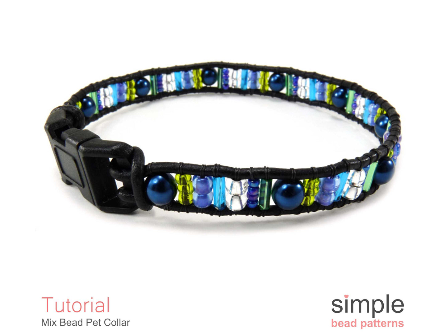 Mix Bead Pet Collar Beading Pattern