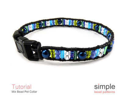 Mix Bead Pet Collar Beading Pattern