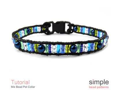 Mix Bead Pet Collar Beading Pattern