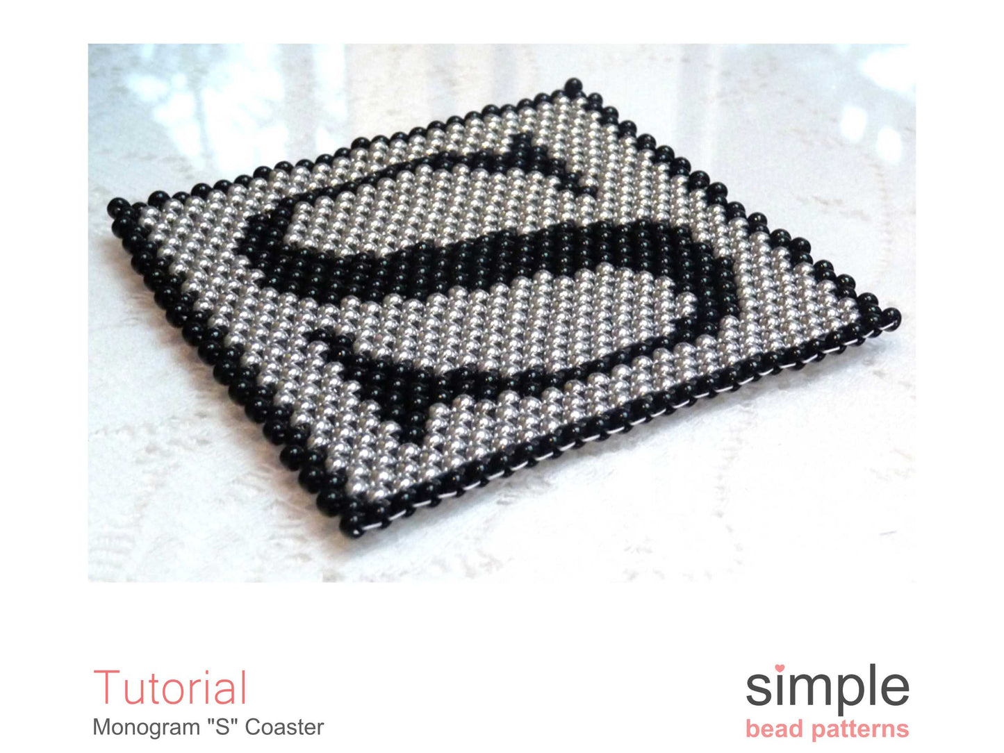 Monogram S Coaster Beading Pattern