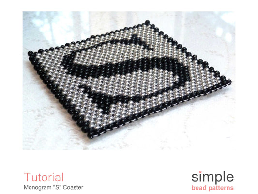 Monogram S Coaster Beading Pattern
