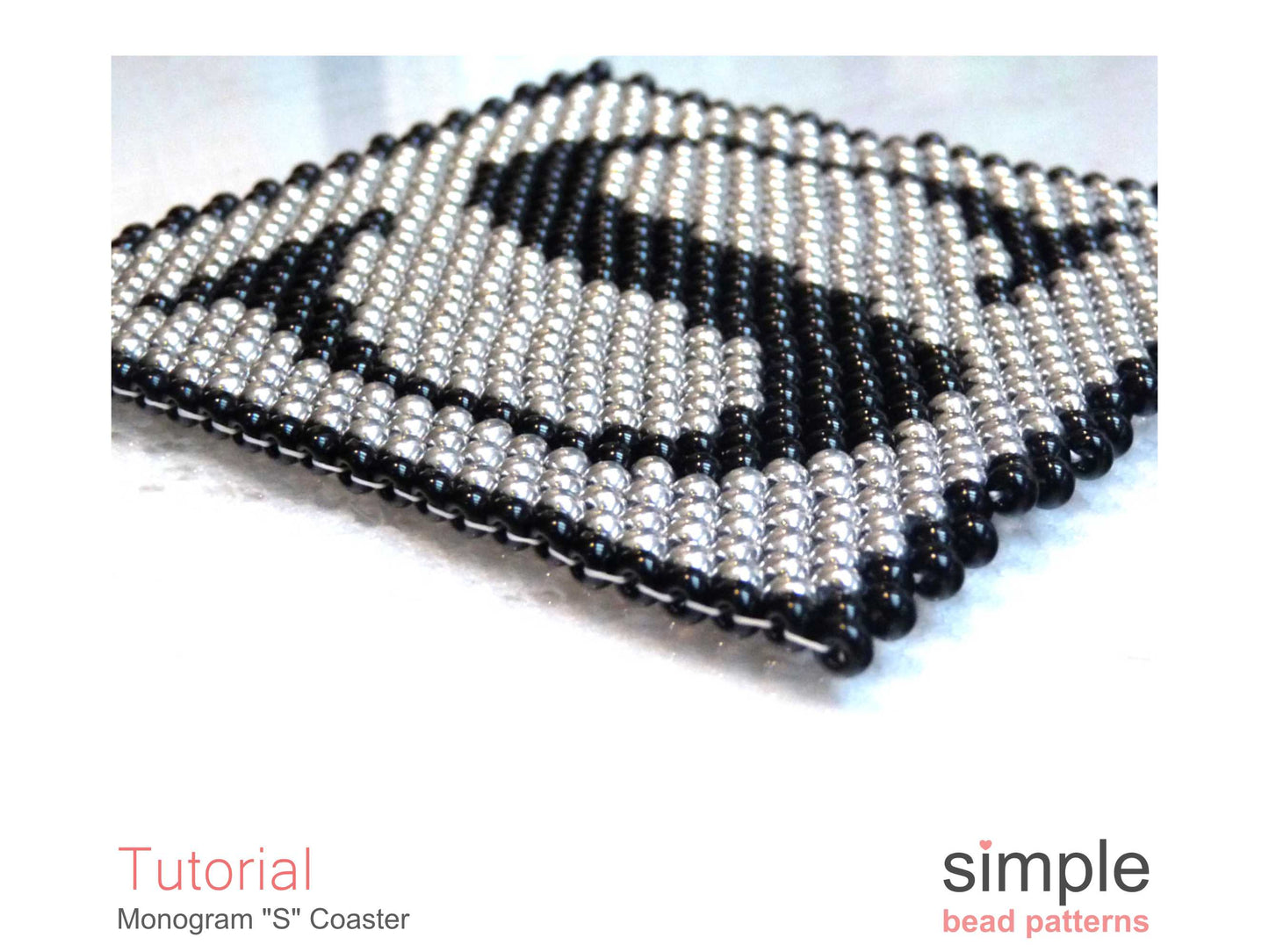 Monogram S Coaster Beading Pattern