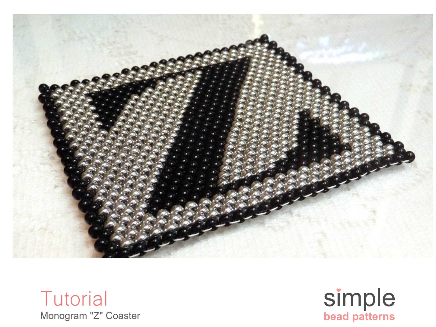Monogram Z Coaster Beading Pattern