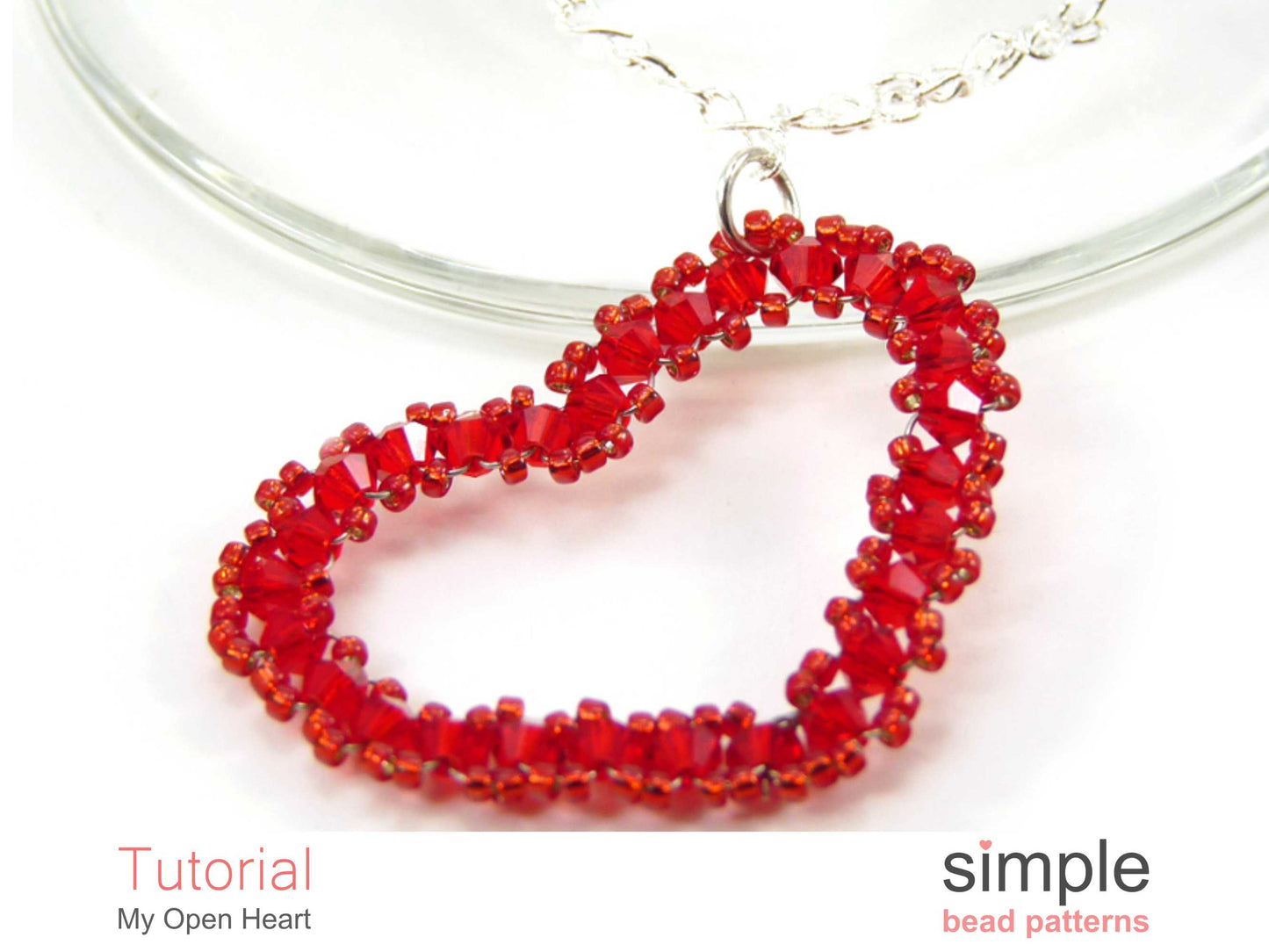 My Open Heart Necklace Beading Pattern
