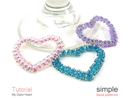 My Open Heart Necklace Beading Pattern