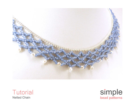 Netted Chain Necklace Beading Pattern